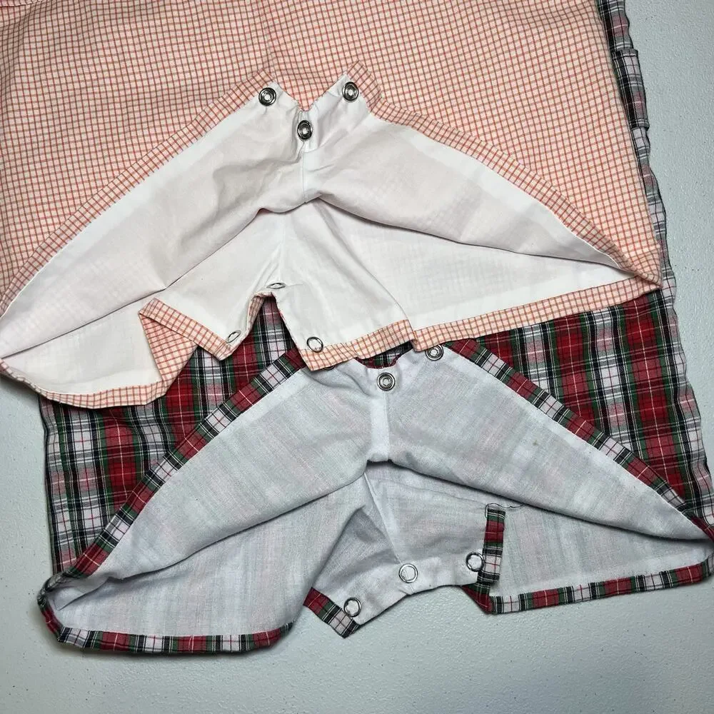 Beaufort Bonnet Embroidered JPE Lot Of Two Gingham Jack‎ Keene Jon Jon Overalls